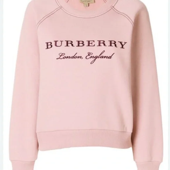 Burberry Tops Burberry Pink Sweatshirt For Women L Poshmark